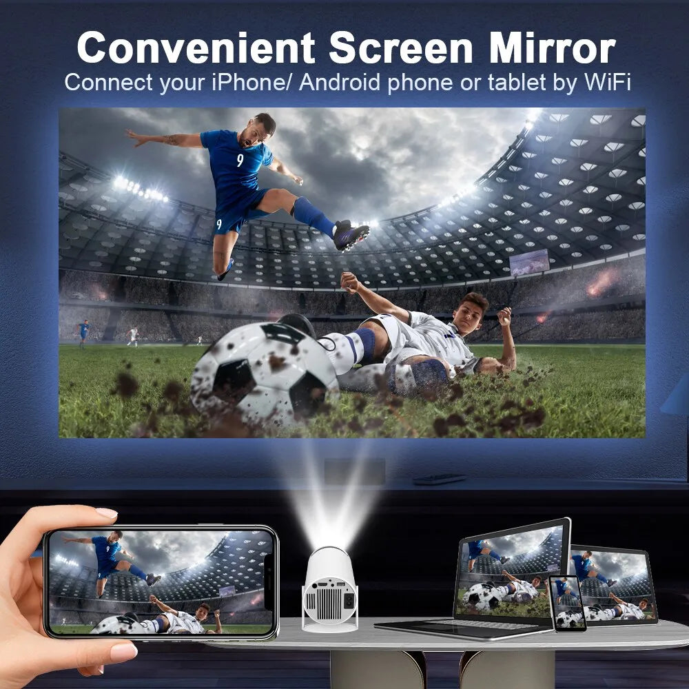 xsprojector screen mirror fotbal game